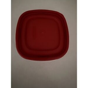 Rubbermaid Storage Container Square 3 Cups Red Lid  #7J61 2 USA